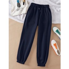 Tarzsokak Essnce Solid Drawstring Waist Thermal Lined 4 Mevsim Eşofman