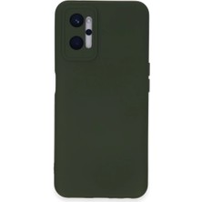 ALK Realme 9i 4g Kılıf Nano Içi Kadife Silikon - Koyu Yeşil