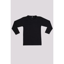 Beberium Çocuk Uzun Kollu Basic Body Siyah