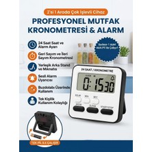 Gaman JS303- Zaman-Alarm 24 Saat Ayarlama Modu Siyah - Ileri Geri Sayım Ders-Spor-Yemek Kullanım Için