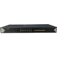 Hikvision Hıkvısıon 24PORT 370W Full Poe DS-3E0524TF Yönetilemez Omurga Switch Rackmount