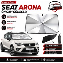 OtoÇizgi Seat Arona Şemsiye Tip Ön Cam Güneşliği Katlanabilir Uv Korumalı Araç Cam Güneşlik