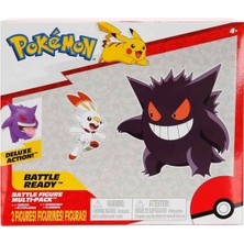 Jazwares Pokemon Battle 2'li Figür - Gengar & Scorbunny