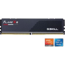 GSkill Gskıll 16GB Ddr5 6000MHZ CL38 Pc Ram / Flare X5 F5-6000J3848F16GX1-FX5