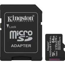 Kingston SDCIT2-64GB 64GB Microsdxc Industrial C10 A1 Pslc Card + Sd Adapter Hafıza Kartı