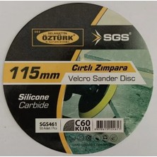 Sgs Cırtlı Zımpara 115 mm 60 Kum Kaba Ahşap Metal Kazıma Diski SGS461 - 10 Adet