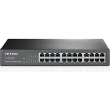 TP-Link Tp-Lınk TL-SF1024D 24 Port 10/100 Yonetılemez Rack Mount Swıtch