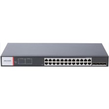 Hikvision DS-3T1528HP-SI-24P4F 24PORT Ge +4sfp 480W Yönetilebilir Gigabit Switch