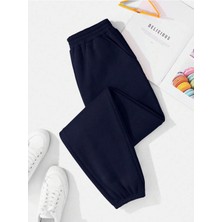 Tarzsokak Solid Elastic Waist 4 Mevsim Eşofman