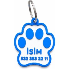 TATLI Kişiye Özel Kedi Köpek Pati Künye Isimlik