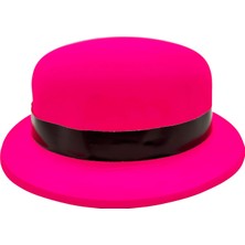Neon Pembe Uv Parti Şapkası Plastik