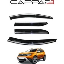 Drs Tuning Dacia Duster 2018-2024 Yıl Aralığı Uyumlu Cam Rüzgarlığı 4 Parça Kromlu