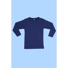 Beberium Erkek Çocuk Uzun Kollu Basic Body Lacivert