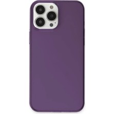 ALK Apple iPhone 13 Pro Max Kılıf Pc Sert Şeffaf Kapak - Mor