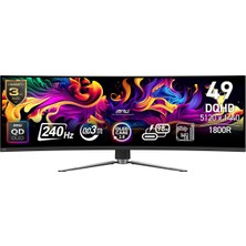 MSI Msı 49" Mpg 491CQPX Qd-Oled 0.03MS 240HZ Hdmı-Dp Kavisli Gaming Monitör 5120X1440