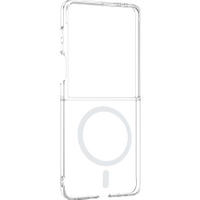 Samsung Galaxy Z Flip 8 Uyumlu Zore London Kamera Korumalı M-Safe Şeffaf Sert Pc Kılıf - Lyon Tech