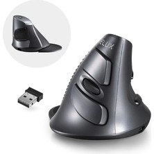 Teknofaji Ergonomik Dikey Optik Mouse Kablosuz 6 Tuşlu Dpı Ayarlı Şarjlı Bilek Destekli