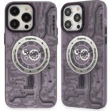 ALK Apple iPhone 14 Pro Kılıf Apollo Magneticsafe Desenli Kapak - Apollo Mor - 5