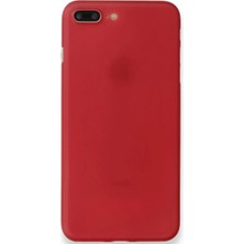 ALK Apple iPhone 8 Plus Kılıf Pp Ultra Ince Kapak - Kırmızı