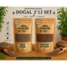 Anadolu Şifa Harput Bamya Tohumu + Karnıyarık Otu Tohumu Seti Doğal ve Katkısız 2 x 100 gr
