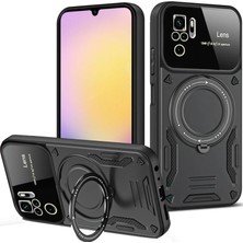 Eco Port Fa Aksesuar Xiaomi Redmi Note 10S Kılıf Joy Lens Standlı Kapak - Siyah