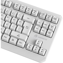 Gamebooster G75 Elya Rainbow Aydınlatmalı Beyaz Tkl Membrane Oyun Klavyesi