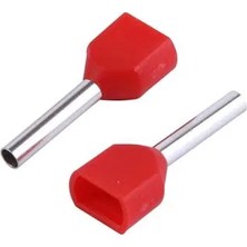 Cat TE1008-1 ,2X1MM²/KIRMIZI 100-ADET Kablo Yüksük