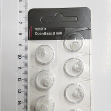 Minifit Openbass 8 mm Dome, Oticon Işitme Cihazı Uyumlu Muadil Minifit Openbass 8 mm Kubbe (1 Paket=10 Adet), Yesmed -