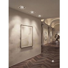 Hero Led Marbella Dekoratif Kasa Tekli Kare Beyaz 4000K