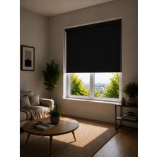 Auralight Blackout Mat Stor Perde, Işık Geçirmez Karartma Stor Perde, BL-1005 Siyah Renk