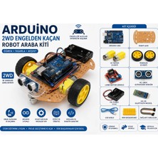Arduino 2WD Engelden Kaçan Robot Araba Kiti