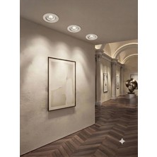 Hero Led Marbella Dekoratif Kasa Tekli Yuvarlak Beyaz 4000K