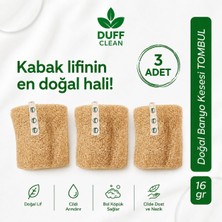 Duff Clean 3ADET 10 cm Doğal Kabak Lifi-(Vücut+Bulaşık+Temizlik)