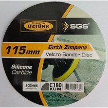 Sgs Cırtlı Zımpara 115 mm 180 Kum Ince Ahşap Metal Zımparalama Diski SGS466 - 10 Adet