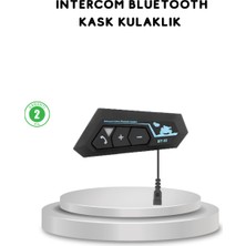 ALK BT22 Kask Bluetooth Kulaklık 5.0 Gürültü Engelleyici ve Eller Serbest Kullanım - Lisinya