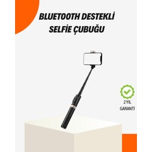 ALK Bluetooth’lu Işıklı Selfie Çubuğu – Katlanabilir, 130 cm - Lisinya