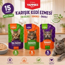 Kiwi Pets Yammies Karışık Kedi Ezmesi 90 Gr*15 Adet
