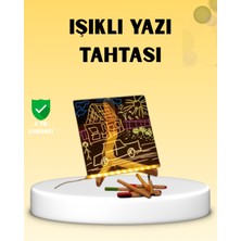 ALK LED Işıklı Akrilik Yazı Tahtası Renkli Kalem Setiyle - Lisinya