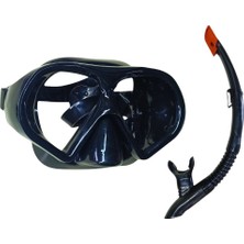 ALK Star Diving Dalış Maskesi ve Snorkel Yetişkin - 51713-SİYAH (Lisinya)