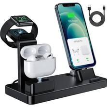 Mucize 3'ü 1 Arada Masaüstü Şarj Standı - Iphone, Apple Watch ve Airpods Uyumlu Çoklu Şarj Istasyonu