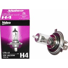 Artek Valeo 32509 Life X2 H4 12V 60/55W P43T Halojen Uzun Kısa Far Ampulü Universal