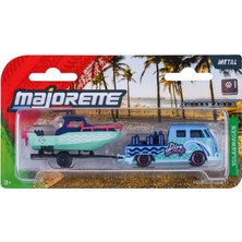 Majorette Volkswagen T1 ve Tekne Trailer Model Araba