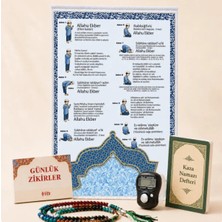 Belirtilmemiş Huzurlu Secde Rehberli 5'li Namaz Seti ( Mavi )