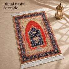 Belirtilmemiş Anadolu Mihrab Kırmızı Seccade | Dijital Baskılı Klasik Namaz Halısı