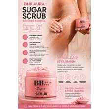 Pink Aura Köpüren Sugar Scrub, Organik Doğal Şeker Peelingi, Arındırıcı & Yenileyici Bakım 160 gr