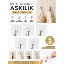 GEEN Tekli Vantuz Yapışkanlı Askı 5 Adet