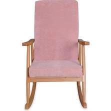 Asedia Trend Pembe Naturel  Sallanan Sandalye | Dinlenme | Emzirme | Tv | Okuma Koltuğu