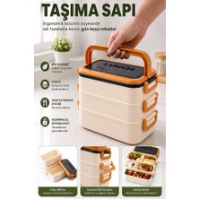 Artlantis Renkli Beslenme Kutusu 3 Bölmeli 1 Adet 3 Bölmeli Beslenme Kabı Yemek Saklama Kabı Taşınabilir Lunch Box Okul