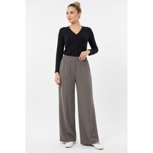 Sentez SZ-5580 Colmar Beli Lastikli Geniş Paça Pantolon #12-25#