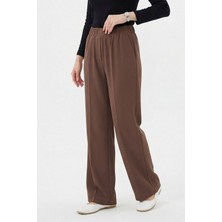 Sentez SZ-5580 Colmar Beli Lastikli Geniş Paça Pantolon #12-25#